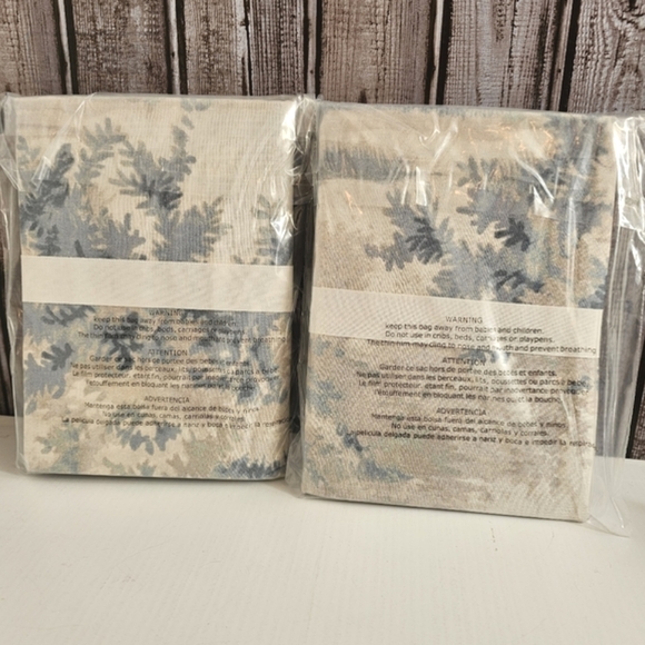 Pottery Barn Jardin Toile Standard Shams Blue - Picture 3 of 5